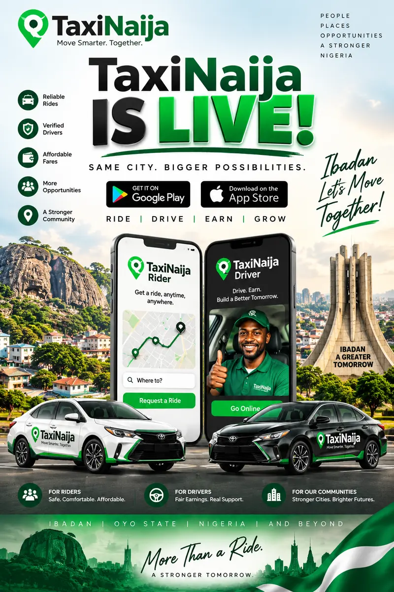 TaxiNaija is LIVE in Ibadan